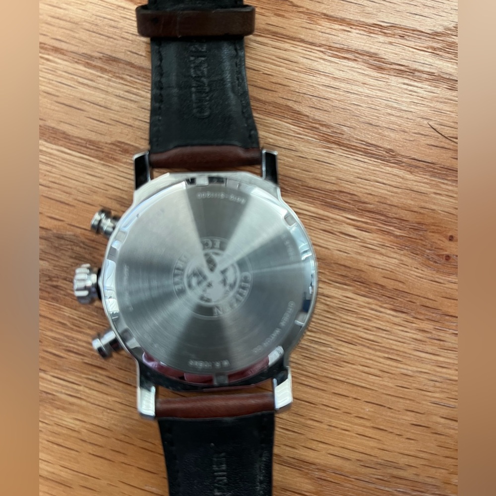 Citizen Brycen Eco Drive Watch B612S111200 with Genuine Leather Band - Picture 2 of 5